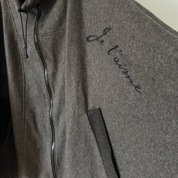 Paris Wool Blend Poncho Cape Coat Large by Suzanne Goudezeune - Picture 5 of 15